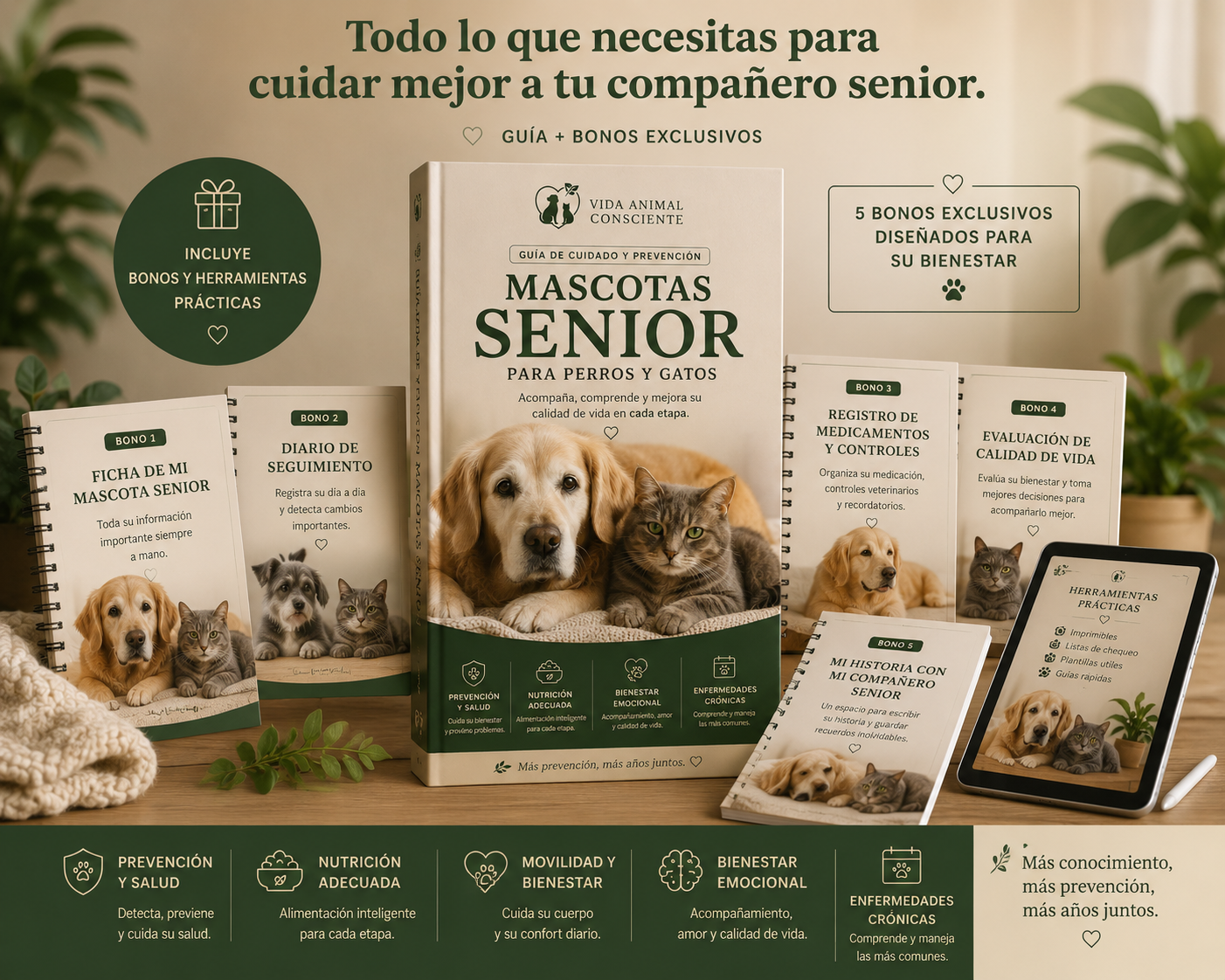 Guía de Cuidado y Prevención para Mascotas Senior